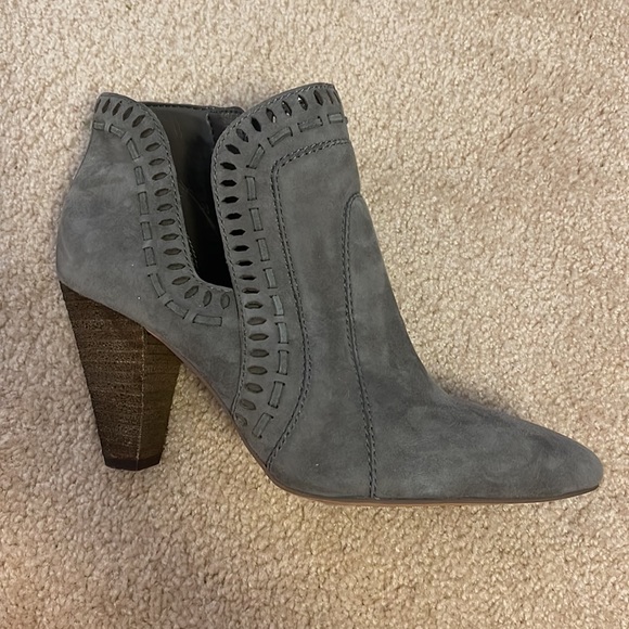 Vince Camuto | Grey Suede Booties | Sz 8 - Picture 3 of 6